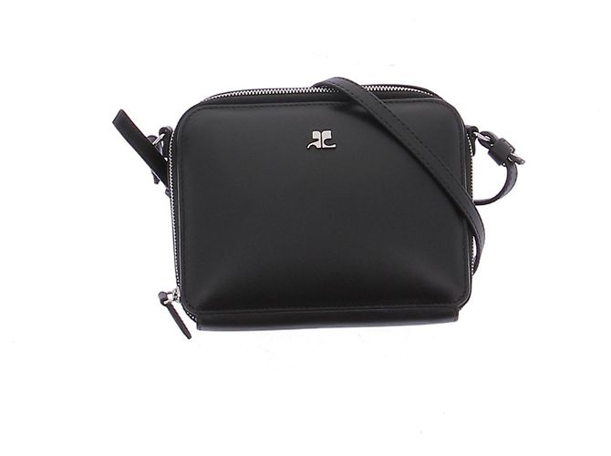 Borsa Courreges Cloud in pelle nera Nero