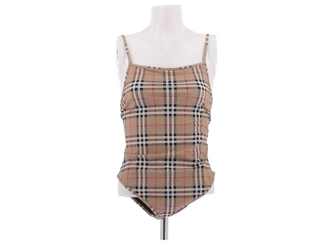 Burberry Einteiliger Badeanzug Braun