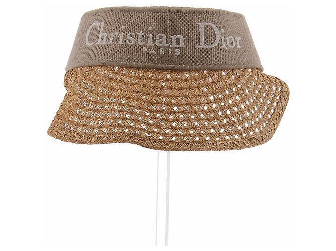 Dior Raffia Visor Beige