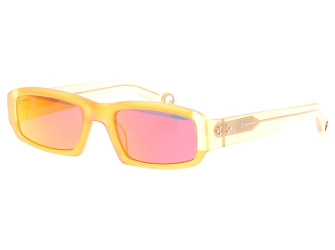 Jacquemus Sonnenbrillen orange rechteckig Gelb