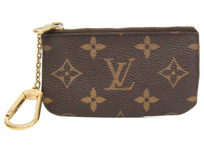 Louis Vuitton Monogram Key Pouch M62650 Brown