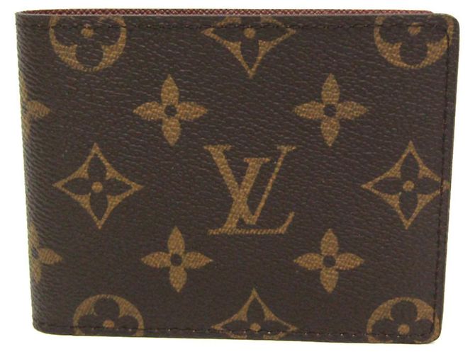 Cartera de 9 tarjetas Monogram Louis Vuitton Castaño