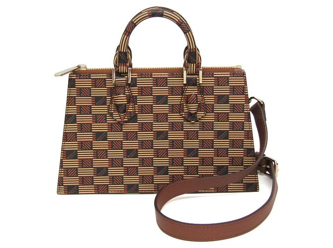 Bolsa de ombro Moreau Small Marrom Amarelo