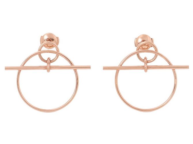 Hermès Orecchini Kara Stud in oro rosa 18K Hermes 