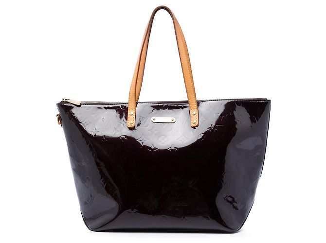 Louis Vuitton Purple Monogram Vernis Bellevue GM Roxo