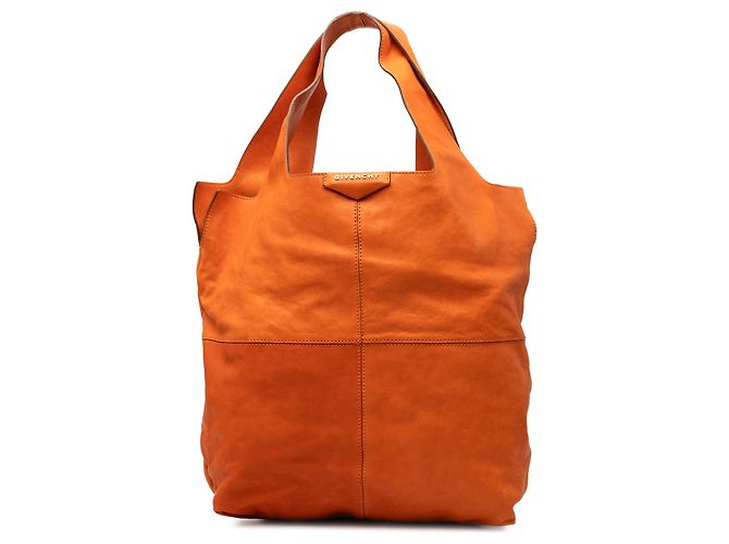 Givenchy Orange Leather George V Tote