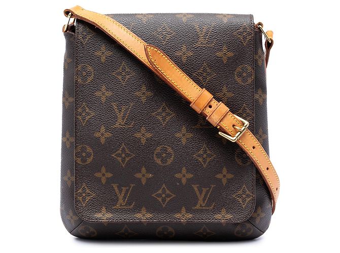Louis Vuitton Marrom Monogram Musette Salsa PM Alça Curta