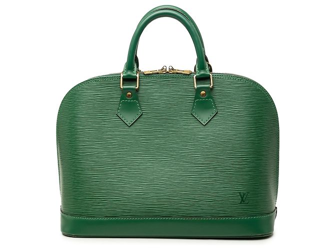 Louis Vuitton Alma PM en cuero Epi verde