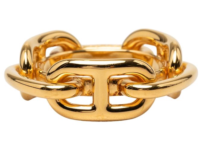 Hermès Gold Vergoldeter Regate Schalsring Golden