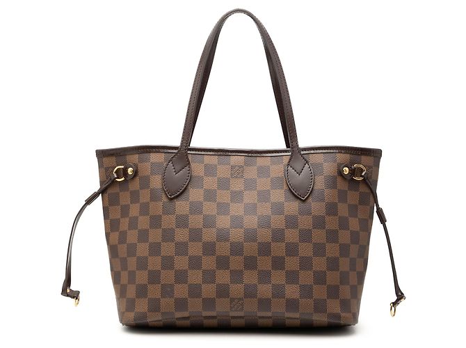 Louis Vuitton Marrom Damier Ebene Neverfull PM