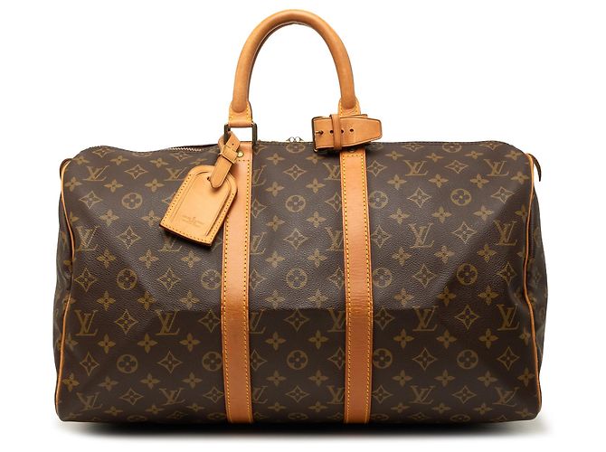 Louis Vuitton Marrom Monogram Keepall 45