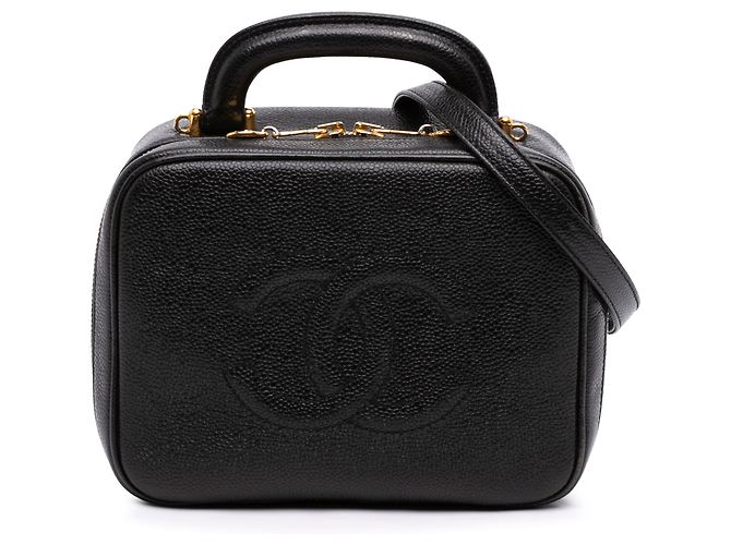 Chanel Vanity Case Black Medium CC Caviar Noir