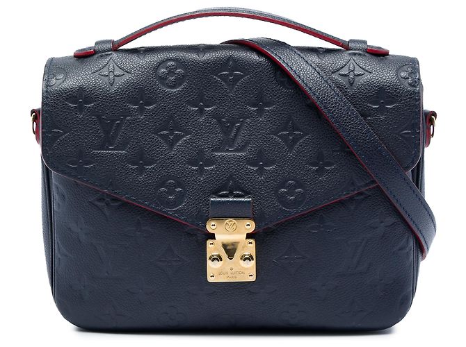 Louis Vuitton Pochette Metis em couro Monogram Empreinte azul Azul marinho
