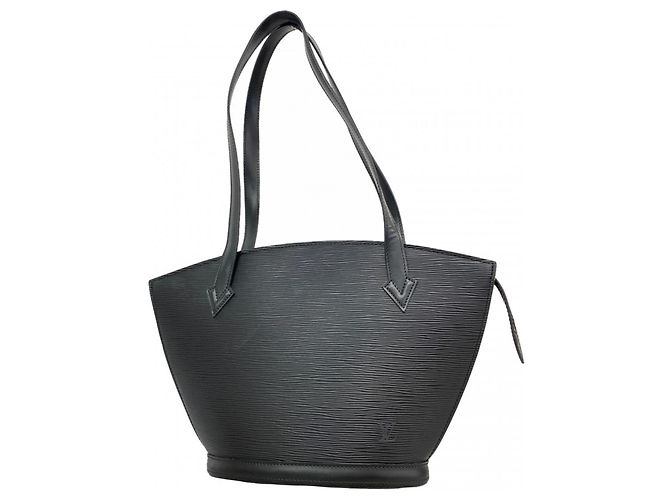 Borsa a Spalla Louis Vuitton Epi Saint Jacques Poignée Long Nero