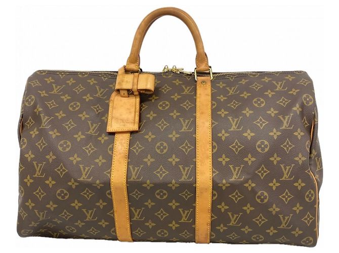 Louis Vuitton Boston Monogram Keepall 50 Marron