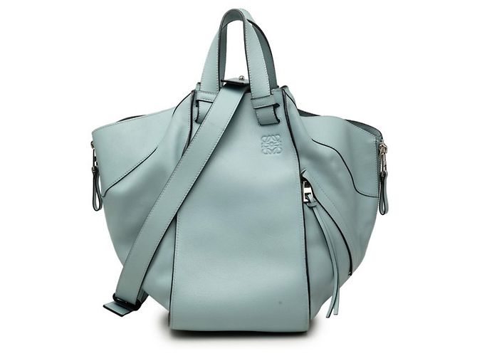 Borsa Loewe Anagram Hammock Medium Blu 