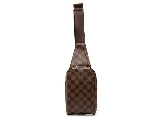 Borsa a tracolla Louis Vuitton Damier Geronimos Marrone Damier ebene