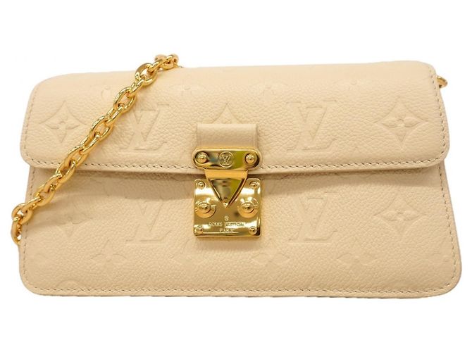 Bolsa de Alça Louis Vuitton Monogram Empreinte Wallet-on-Chain Metis Cru