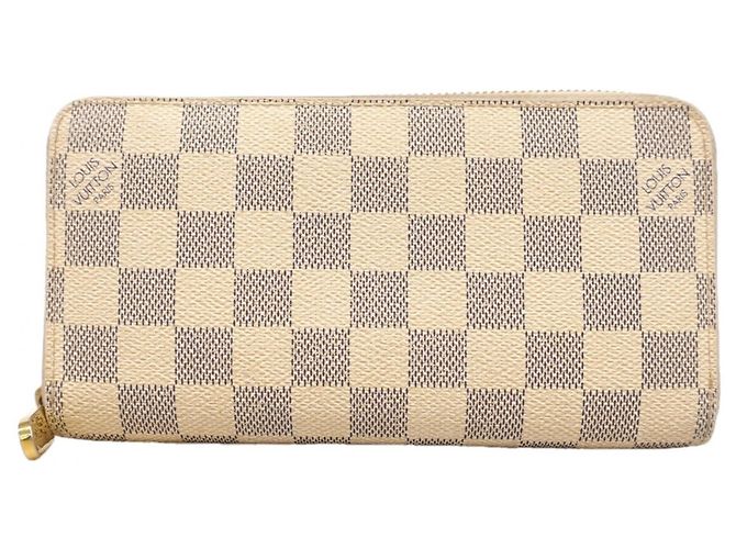 Cartera Zippy Louis Vuitton Damier Azur Blanco
