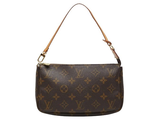 Louis Vuitton Monogram Pochette Accessoires Handtasche Braun Monogramm
