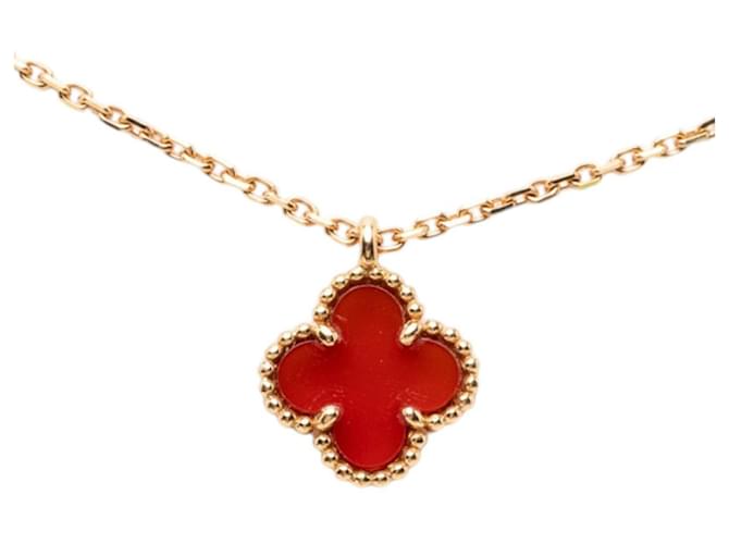 Van Cleef & Arpels Sweet Alhambra Pendant Necklace Golden 