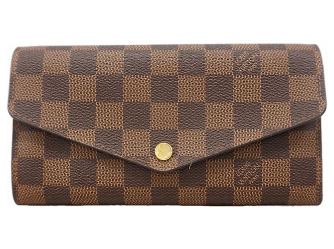 Portafoglio lungo Sarah Damier Louis Vuitton Rosa