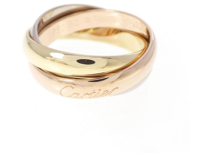 Anello Cartier Trinity Rosa Bianco Giallo