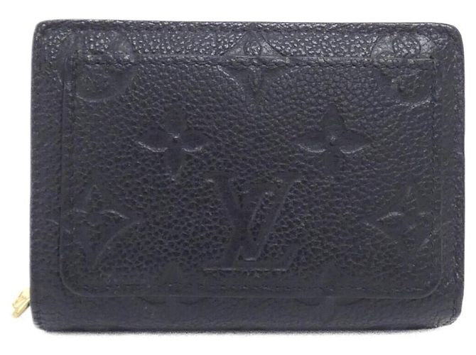 Louis Vuitton Monogram Empreinte Portefeuille Claire Wallet Black