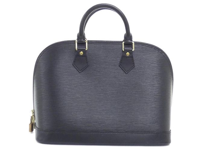 Sac à main Louis Vuitton Epi Alma PM Noir