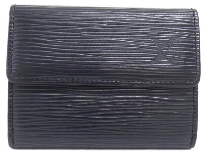 Louis Vuitton Epi Ludlow Wallet/Coin Case Black