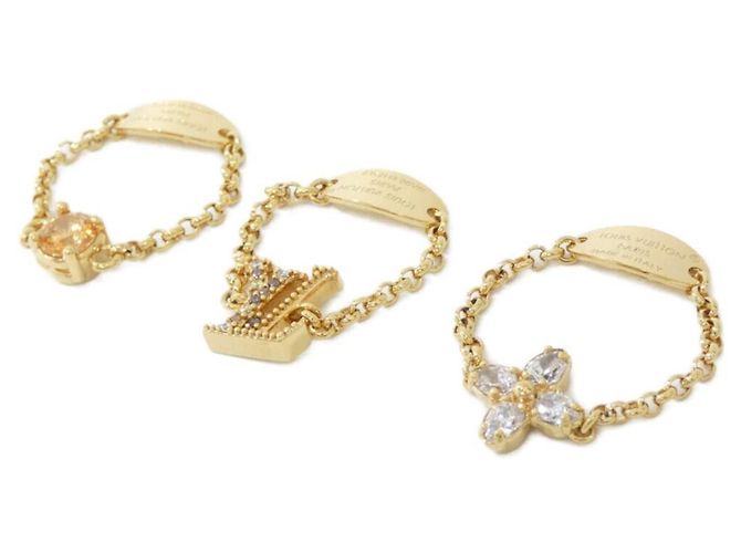 Louis Vuitton Goldband-Ring-Set Golden