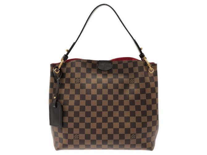 Borsa a Spalla Louis Vuitton Damier Graceful PM Marrone