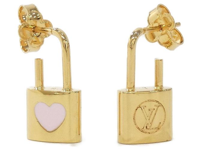 Pendientes Louis Vuitton Caduna Heart Castaño Dorado