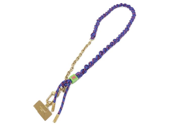 Correa para teléfono Louis Vuitton Blade M03744 Azul Dorado