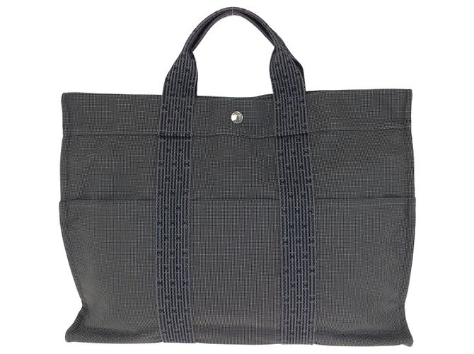 Hermès Hermes Herline MM Tote Tasche Grau