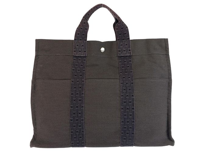 Hermès Hermes Herline MM Tote Tasche Grau