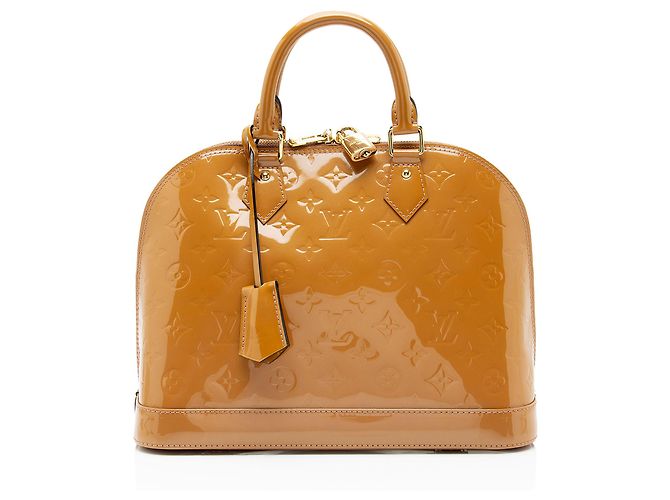 Bolsa Louis Vuitton Monogram Vernis Alma PM Marrom