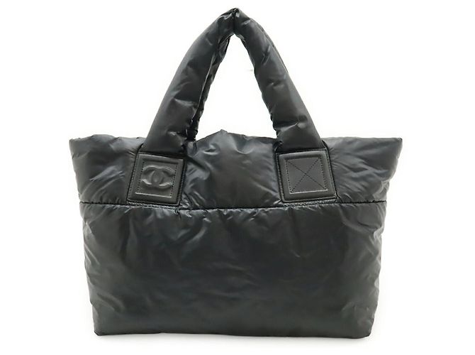 Bolso Tote Chanel Coco Cocoon Small de nailon y cuero Negro
