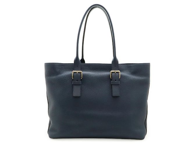 Bolsa Tote de couro Taurillon azul marinho Louis Vuitton