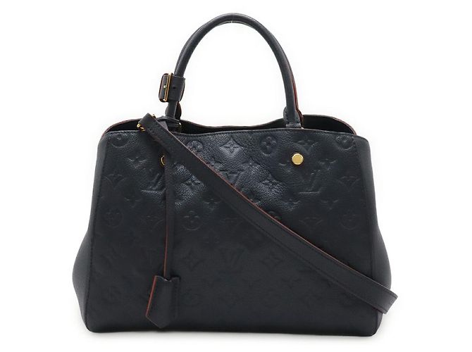 Bolso Louis Vuitton Monogram Empreinte Montaigne MM Azul