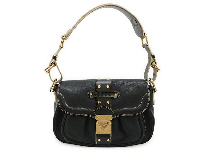 Borsa a tracolla in pelle Suhali Louis Vuitton Nero