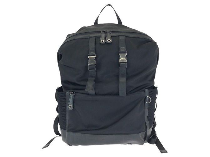 Fendi Nylon/Leather Backpack Black