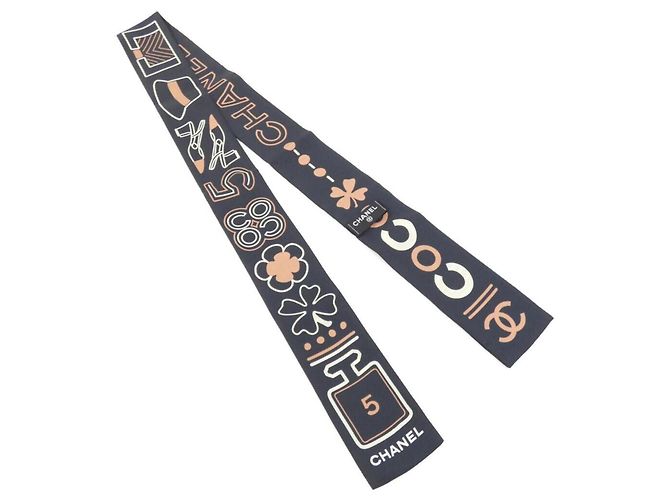 Chanel AA9179 Black Silk Headband