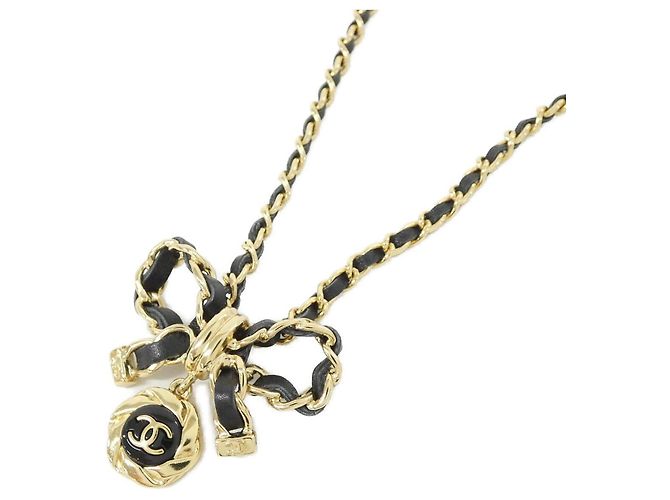 Collier Chanel AB8741 Noir Doré