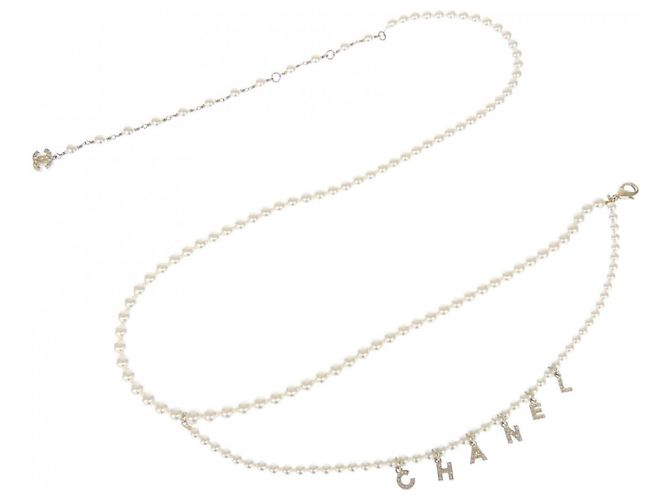 Chanel Gürtel White Standard Weiß 