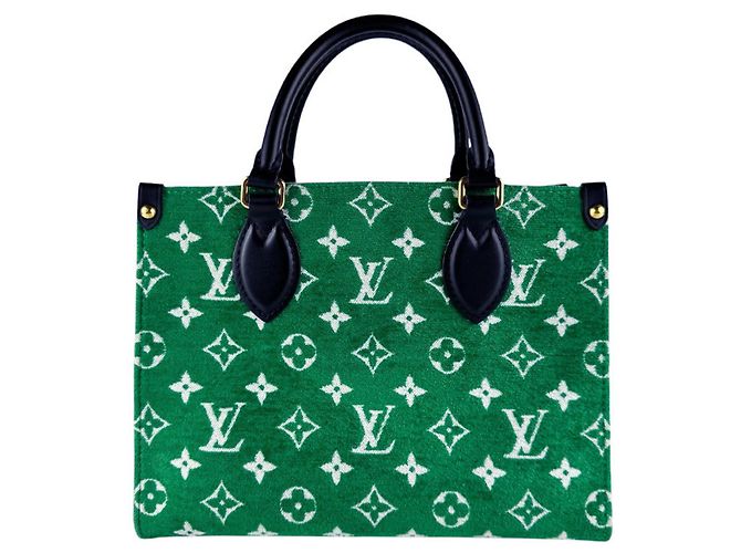 Borsa Louis Vuitton OnTheGo PM Jacquard Nero Verde