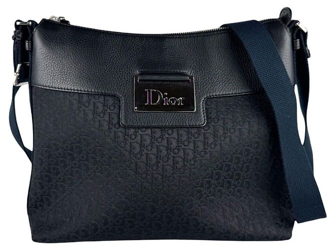 Borsa a tracolla nera Christian Dior Nero