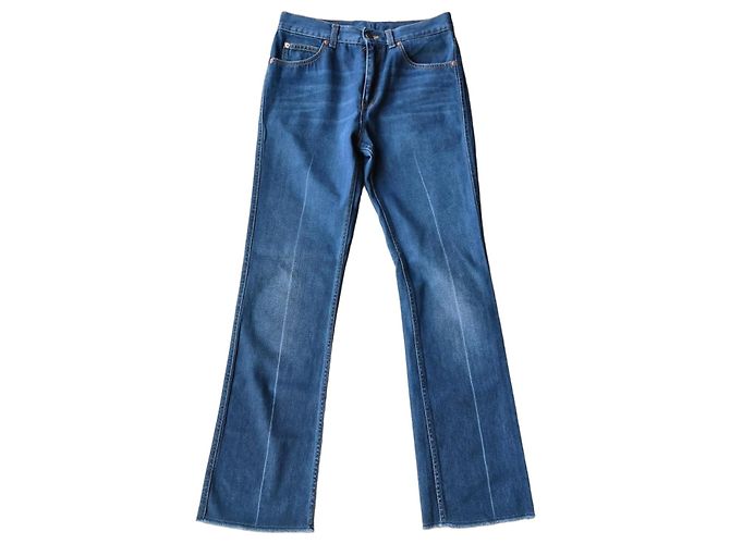 Vaqueros flare Gucci en denim azul