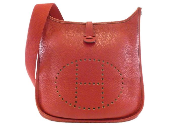 Hermès Bolso de hombro Hermes Evelyne PM Roja