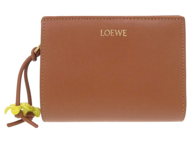 Loewe Daisy Knot Kompaktgeldbörse Braun